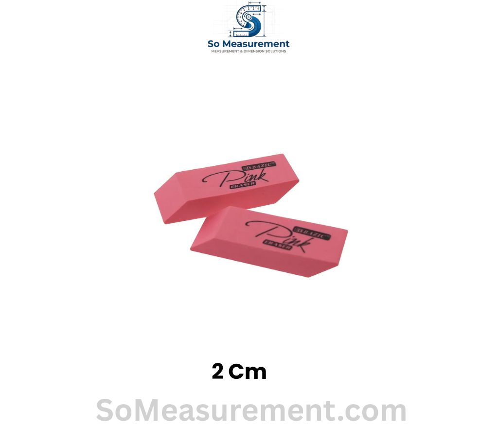 Pink School Eraser Thickness That 2 cm 